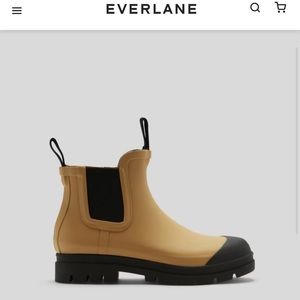 Brown everlane rain boot size 9